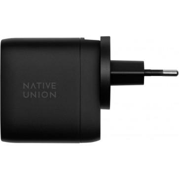 Native Union 67W Dual USB-C Power Adapter GaN, Schwarz