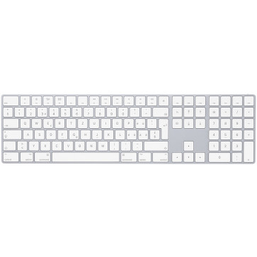 Apple Magic Keyboard mit Zahlenblock (CH), ab macOS 10.12.4, Silber