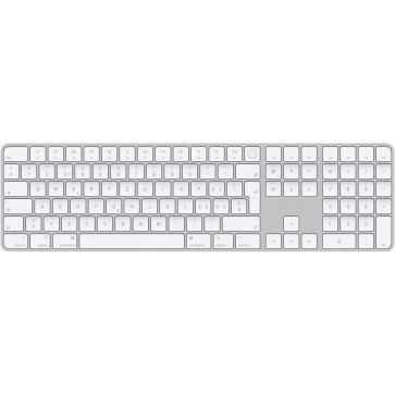 Apple Magic Keyboard mit Touch ID und Ziffernblock (CH) für Mac mit Apple Chip, ab macOS 11.4, Silber