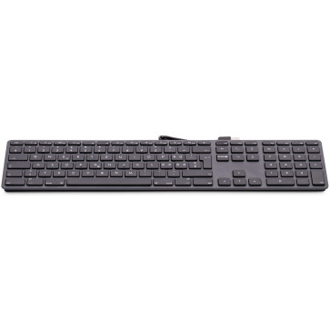 LMP USB Keyboard KB-1243 mit Zahlenblock, US, spacegrau