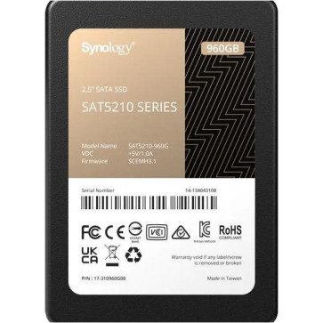 960 GB SSD 2.5" SATA 6Gb/s, Synology SAT5210
