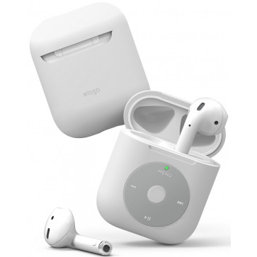 elago "iPod" Silikon Case für Apple AirPods, weiss