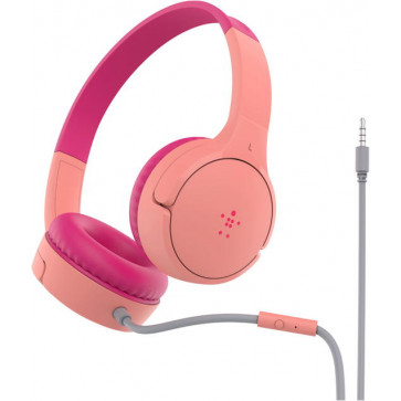 Belkin Soundform Mini kabelgebunder On-Ear Kopfhörer für Kinder, pink
