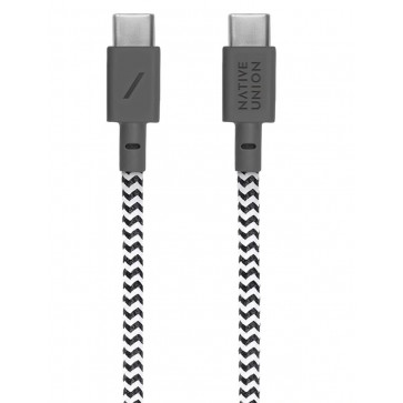 Belt USB-C auf USB-C-Kabel 1.2m, zebra, Native Union