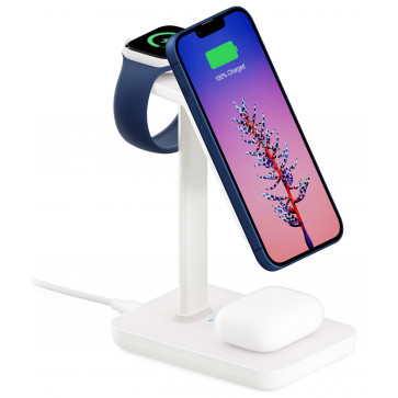 Twelve South HiRise 3, 3-in-1 Wireless Charger, weiss