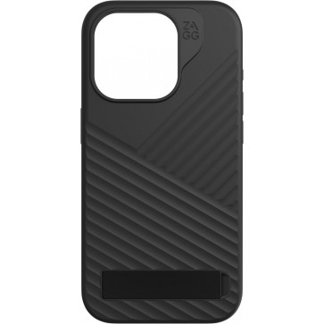 Zagg Denali Snap Kickstand Case MagSafe, iPhone 15 Pro Max, Schwarz
