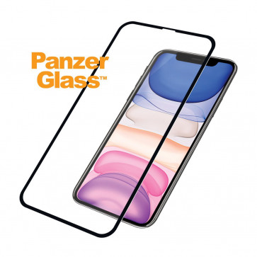 Screen Protector Case Friendly, iPhone 11, XR (6.1”), clear, schwarz Panzerglass