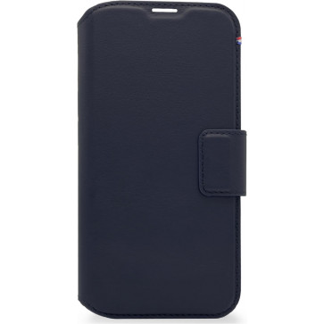 Decoded Leder Wallet 2-in-1 mit MagSafe, iPhone 14, Blau