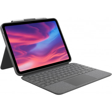 Logitech Combo Touch Keyboard Case mit Trackpad, 10.9" iPad (2022), CH-Tastatur, Oxford grau