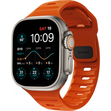 Nomad Sport Armband für Apple Watch 42/44/45/49 mm, Ultra Orange