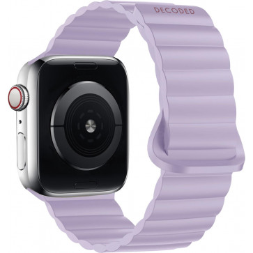 Decoded Silikonarmband Magnetic Traction für Apple Watch 38/40/41 mm, Lavendel