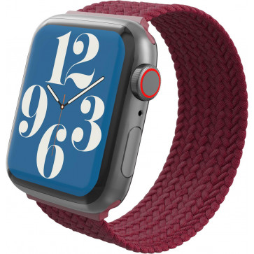 Gear4 Braided Band Medium für Apple Watch 42/44/45 mm, Rot