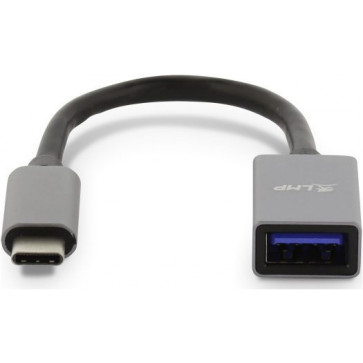 LMP USB-C  zu USB-A Adapter, 15cm, spacegrau