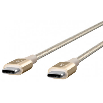 Belkin MixIt USB-C Ladekabel, 1.2m, 3A (<60W), USB 2.0, gold