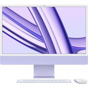 Apple iMac 24" Retina 4.5K, M3 Chip mit 8-Core CPU, 10-Core GPU, 16GB, 1TB SSD, violett, Magic Keyboard Touch ID Zahlenblock