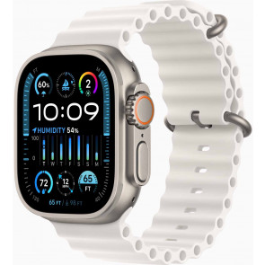 Apple Watch Ultra 2 GPS+Cell, 49mm, Titanium Case, Ocean Armband Weiss