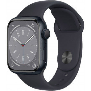 REFURBISHED: Apple Watch S8 GPS, 41mm Alu Mitternacht, Sportarmband Mitternacht