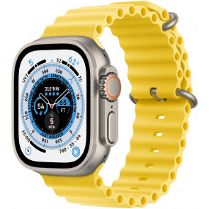 Apple Watch Ultra GPS+Cell, 49mm Titanium Case, Ocean Armband Gelb