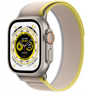 Apple Watch Ultra GPS+Cell, 49mm Titanium Case, Trail Loop Gelb/Beige M/L