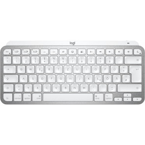 Logitech MX Keys Mini für Mac, beleuchtete Wireless Tastatur CH, grau