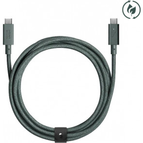 Native Union Belt Pro USB-C auf USB-C-Kabel 2.4m, Slate Green