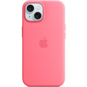 Apple, Silikon Case mit MagSafe, iPhone 15 Plus (6.7"), Pink