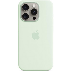 Apple, Silikon Case mit MagSafe, iPhone 15 Pro Max (6.7"), Blassmint