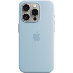  Apple, Silikon Case mit MagSafe, iPhone 15 Pro (6.1"), Hellblau