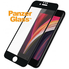 Panzerglass Displayschutz, Kristallklar, iPhone SE/8/7/6s/6 (4.7”), schwarz