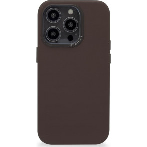 Decoded Leder Backcover mit MagSafe, iPhone 14 Pro, Braun