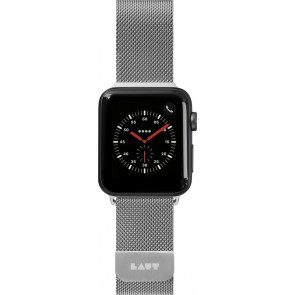 Edelstahl Loop, Armband für Apple Watch 42/44/45mm, Silber, LAUT