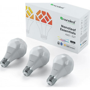 Nanoleaf Essentials Smart A60 Bulb 800Lm E27, 3er Pack