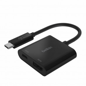 USB-C zu HDMI + Charge Adapter, schwarz, Belkin
