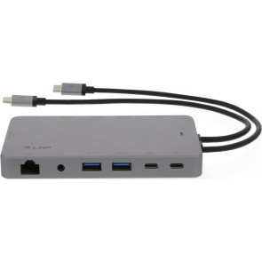 USB-C Display Dock2 4K, 12 Port, HDMI, USB, DVI, spacegrau, LMP