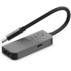 Linq USB-C Multiport Hub, 2in1, Schwarz/Grau