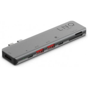 Linq USB-C Multiport Hub, 7in2 Pro, Macbook TB, Grau 