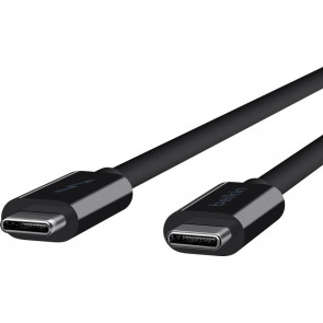 Belkin USB-C auf USB-C Kabel, Thunderbolt 3, 0.8m, schwarz, (100W), 5K