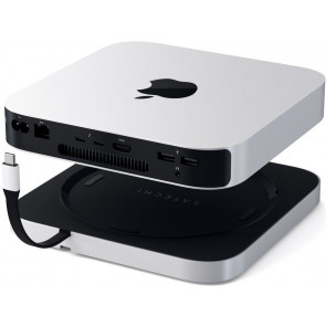 Satechi USB-C Aluminum Stand & Hub für Mac mini und Mac Studio, silber