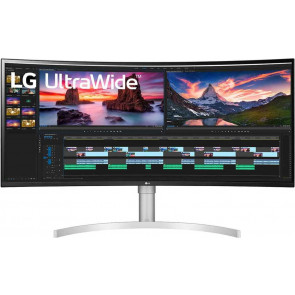 38" LG 38WP85C-W Curved UltraWide 3840x1600 Monitor, USB-C (Thunderbolt3), schwarz