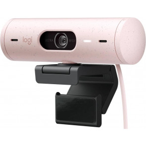Logitech Brio 500 Webcam, Full HD 1080p, Rosa