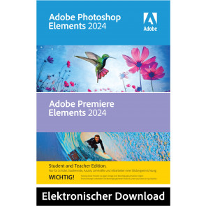 EDU Photoshop Elements & Premiere Elements 2024, Kauflizenz, multilingual, Windows, Adobe