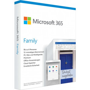 Microsoft 365 Family Abo Mac + Win, deutsch